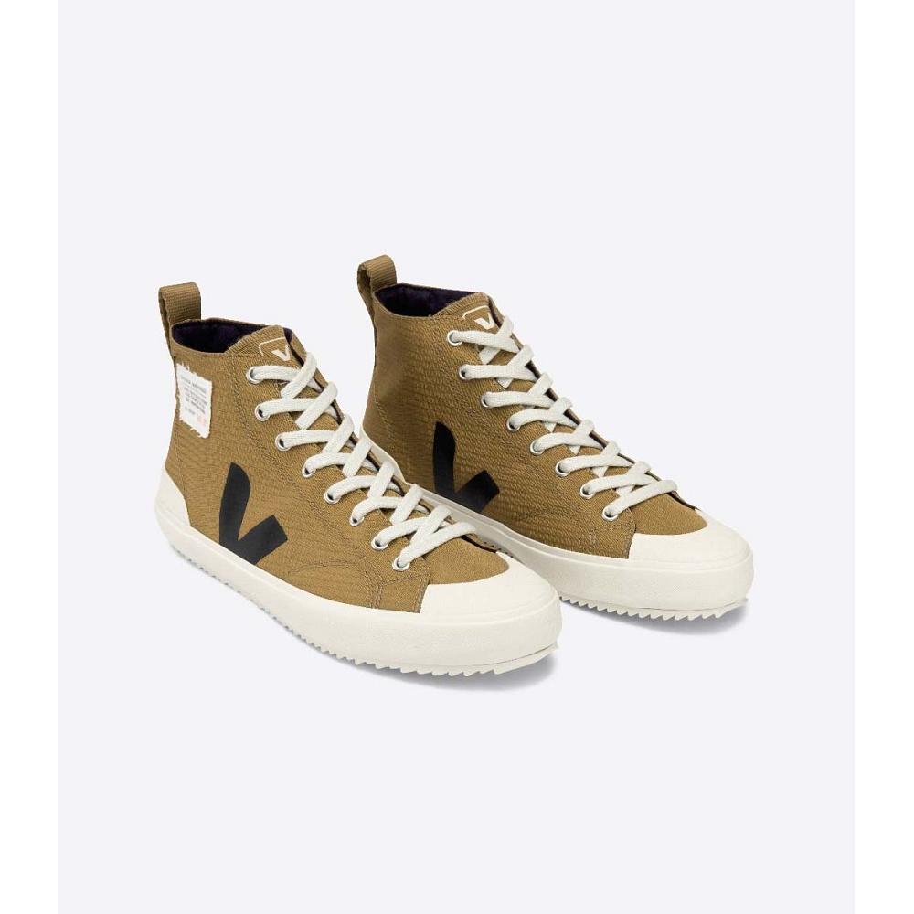 Veja NOVA HL RIPSTOP Men's High Tops Khaki | CA 100JPQ